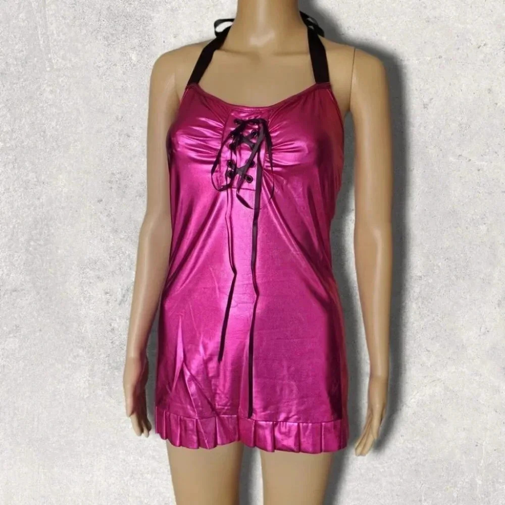 Pink Halter Slip